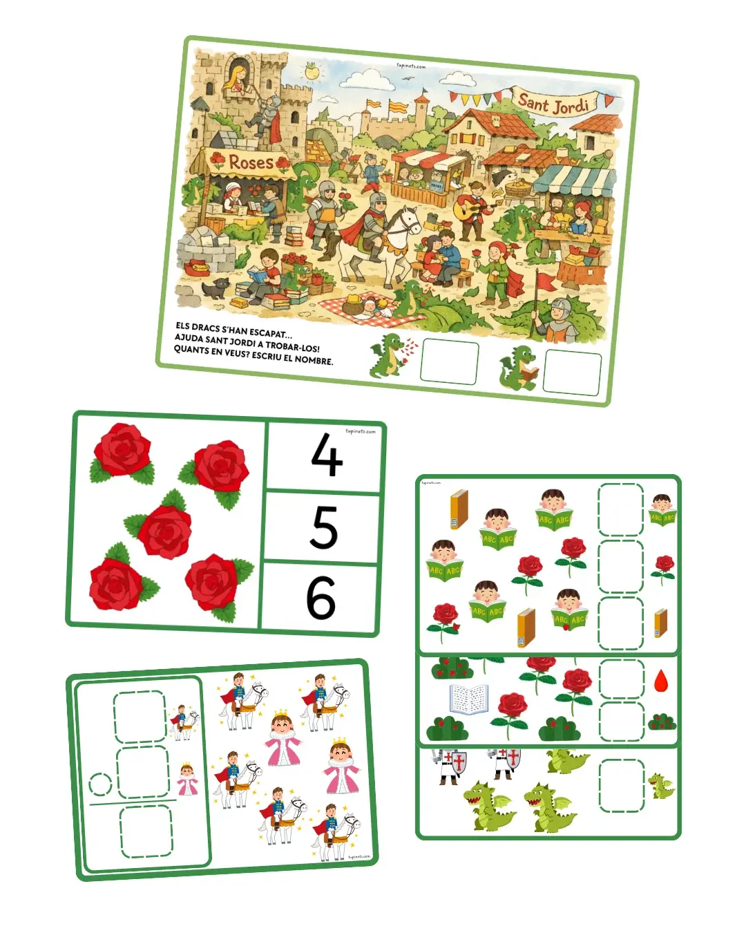 PACK SANT JORDI MATEMÀTIC (infantil) preview 2